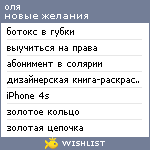 My Wishlist - olyabirukova