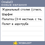 My Wishlist - omela13