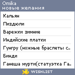 My Wishlist - omika