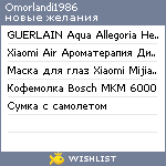 My Wishlist - omorlandi1986