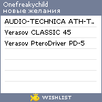 My Wishlist - onefreakychild