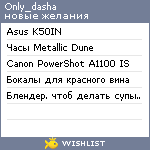 My Wishlist - only_dasha