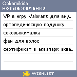 My Wishlist - ookamikida