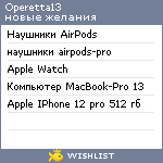 My Wishlist - operetta13