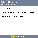 My Wishlist - oprokopovych