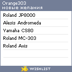 My Wishlist - orange303