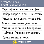 My Wishlist - oranzhereeva