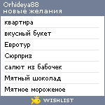 My Wishlist - orhideya88