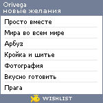 My Wishlist - orivega