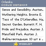 My Wishlist - orlenika
