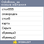 My Wishlist - oskolkova_aa