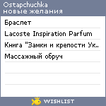 My Wishlist - ostapchuchka