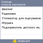 My Wishlist - ostman