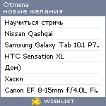 My Wishlist - otmena