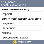 My Wishlist - our_home