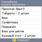 My Wishlist - ournewhome