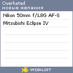 My Wishlist - overhated