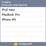 My Wishlist - oxiuke
