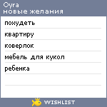 My Wishlist - oyra