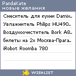 My Wishlist - pandakate