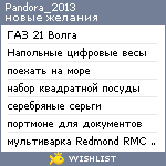 My Wishlist - pandora_2013