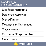 My Wishlist - pandora_n