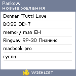 My Wishlist - pankovv