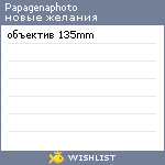 My Wishlist - papagenaphoto