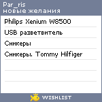 My Wishlist - par_ris