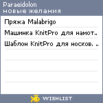 My Wishlist - paraeidolon