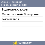 My Wishlist - party_anya