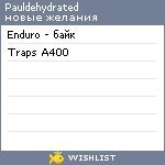 My Wishlist - pauldehydrated