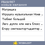 My Wishlist - pblcb1987