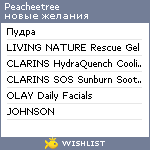 My Wishlist - peacheetree