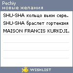 My Wishlist - pechiy