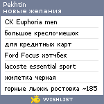 My Wishlist - pekhtin