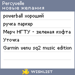 My Wishlist - percyvelle