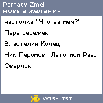 My Wishlist - pernaty_zmei