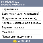 My Wishlist - peschanskaya