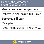 My Wishlist - peter_the_dreamer