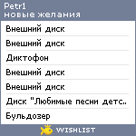 My Wishlist - petr1