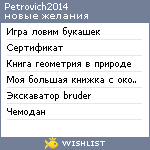 My Wishlist - petrovich2014
