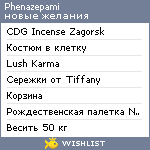 My Wishlist - phenazepami