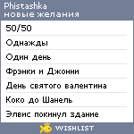 My Wishlist - phistashka