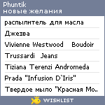 My Wishlist - phuntik