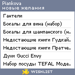 My Wishlist - piankova