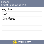 My Wishlist - pibodi