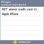 My Wishlist - pifagor