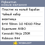 My Wishlist - pigbearman