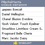 My Wishlist - pilipchuknastia